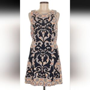 Anthropologie, size 6,Black and Cream Mini Dress